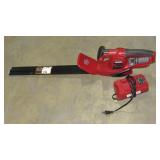 22" Battery Powered Hedge Trimmer and Charger-