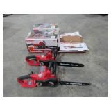 (qty - 2) Homelite 14" Electric Chainsaws-