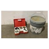 Hardwood Floor Adhesive and Compression Gauges-