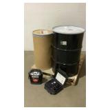 Barrels of Chemicals, Air Compressor, Jumpbox-