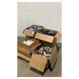 (qty - 4) Boxes of Fabric Tubes and Elastic-
