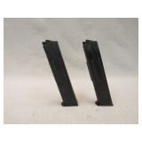 (qty - 2) Unmarked 9mm Magazines-