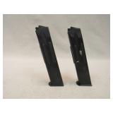(qty - 2) Unmarked 9mm Magazines-