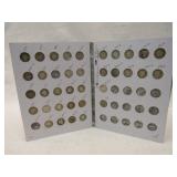 Dimes Colletion Book w/ 35 Dimes-