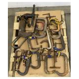 (15) Assorted C-Clamps