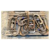 (12) Assorted C-Clamps
