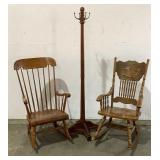 Rocking Chairs And Coat Rack