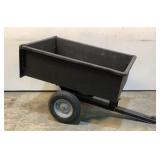 10.6cuft Pull Behind Mower Dump Trailer