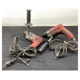 (2) Milwaukee 1/2" Drills