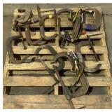 (10) Assorted C-Clamps