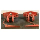 (2) 3 Ton Beam Clamps