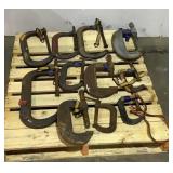 (11) Assorted C-Clamps