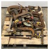 (Approx 15) Assorted C-Clamps