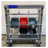 Mobile Heavy Parts Bin Rack