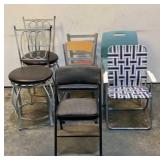 (7) Assorted Chairs & Stools