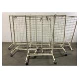 (6) Rolling Retail Racks