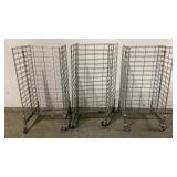 (3) Rolling Retail Racks