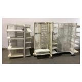 (3) Rolling Retail Racks