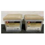 (2) 25 lb. Buckets Of Grip Rite Exterior Screws