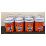 (8) Rubbermaid 2 Gallon Water Jugs