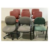 (9) Assorted Office Chairs
