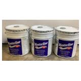 (3) 5 Gallon Buckets Of Masterline Commercial Grad