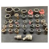 (35) Assorted Impact Sockets