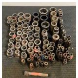 (95) Assorted Impact Sockets