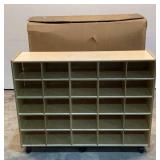 (2) Childcraft Rolling 25-Tray Cubbies