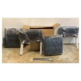 Leather Executive Side Reception Chair BT-353-BK-L