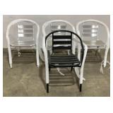 (4) Aluminum Patio Chairs