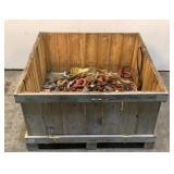 Crate of Assorted Rigging Supplies