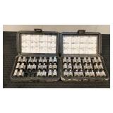 (2) Burndy Sets of Crimping Dies W-Dies