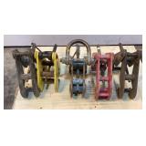(5) Assorted Beam Clamps