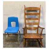 Vintage Rocking Chair & Chair