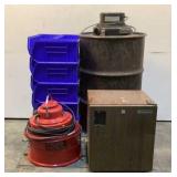 Barrel Vac, Totes, Mini Fridge