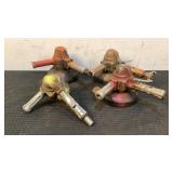 (4) Pneumatic Angle Grinders