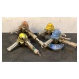 (4) Pneumatic Angle Grinders