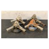 (4) Pneumatic Angle Grinders