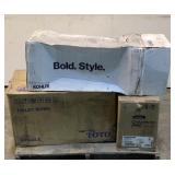 Assorted Toilet Parts & Sink Pedestal