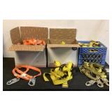Assorted Safety Harnesses And Lanyards