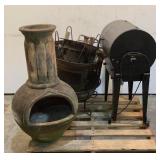 Chimney, Fryer Base, Grill