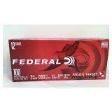 (100) Federal Field & Target 12 Gauge