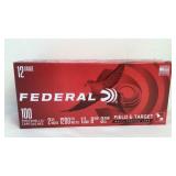 (100) Federal Field & Target 12 Gauge