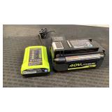 Ryobi 40V Battery & Charger