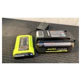 Ryobi 40V Battery & Charger
