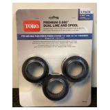 (3) Pack Of Toro Dual Line Spools