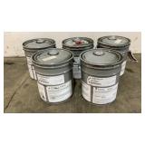 (5) 5 Gallon Buckets Of PPG Blue Paint