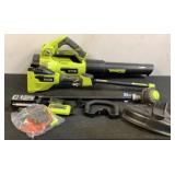 Ryobi 40V Weed Trimmer And Jet Fan Blower Comb