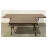 (2) Folding Tables